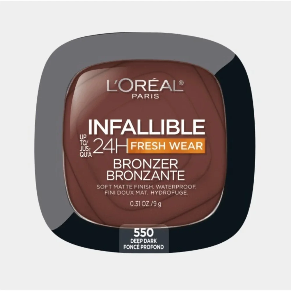 L'Oreal Infallible 24H Fresh Wear Soft Matte Bronzer 550 Deep Dark 0.31oz